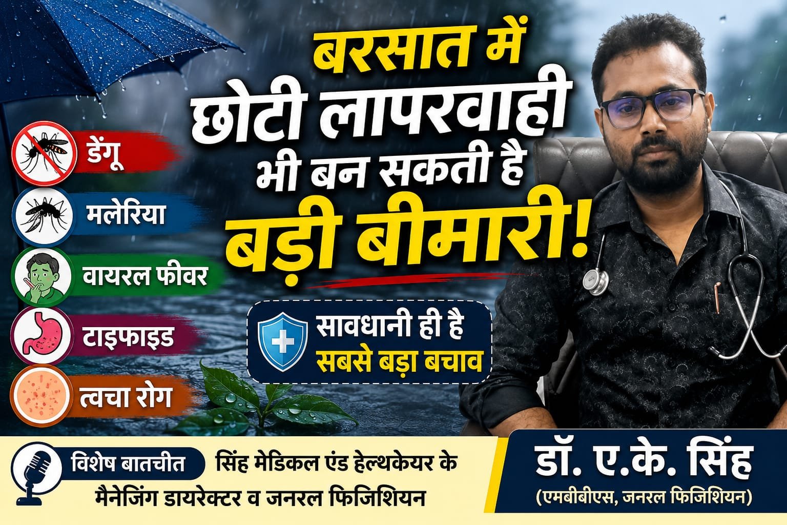 हर बूंद के साथ बढ़ता संक्रमण का खतरा, लेकिन थोड़ी-सी सावधानी बचा सकती है पूरी जिंदगी
