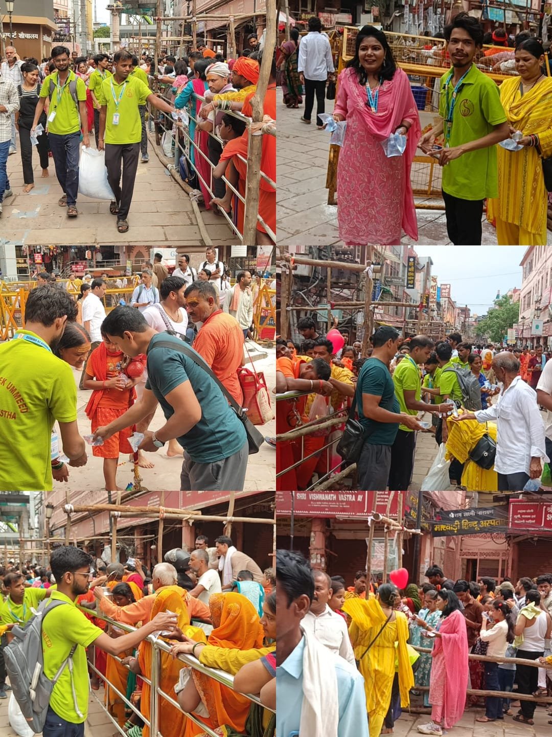 नई सुबह एक उम्मीद सामाजिक संस्था द्वारा श्रावण के प्रथम सोमवार पर नंदी  चौराहा पर निःशुल्क जल वितरण शिविर का आयोजन