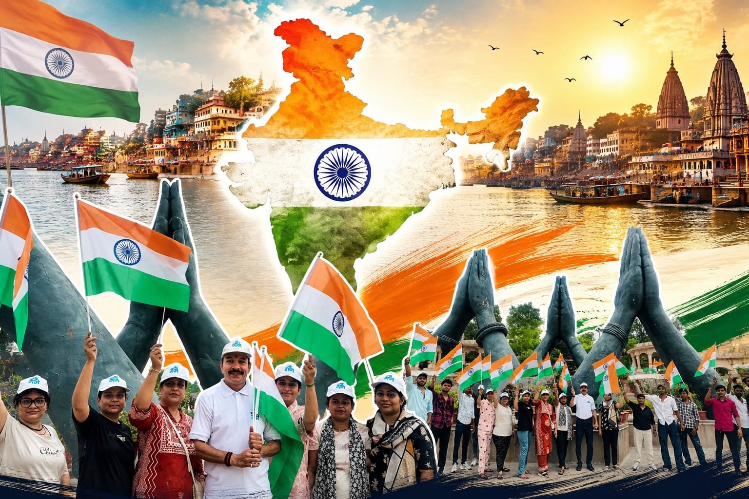 नमो घाट से ‘हर घर तिरंगा, हर घाट तिरंगा’ अभियान का आगाज