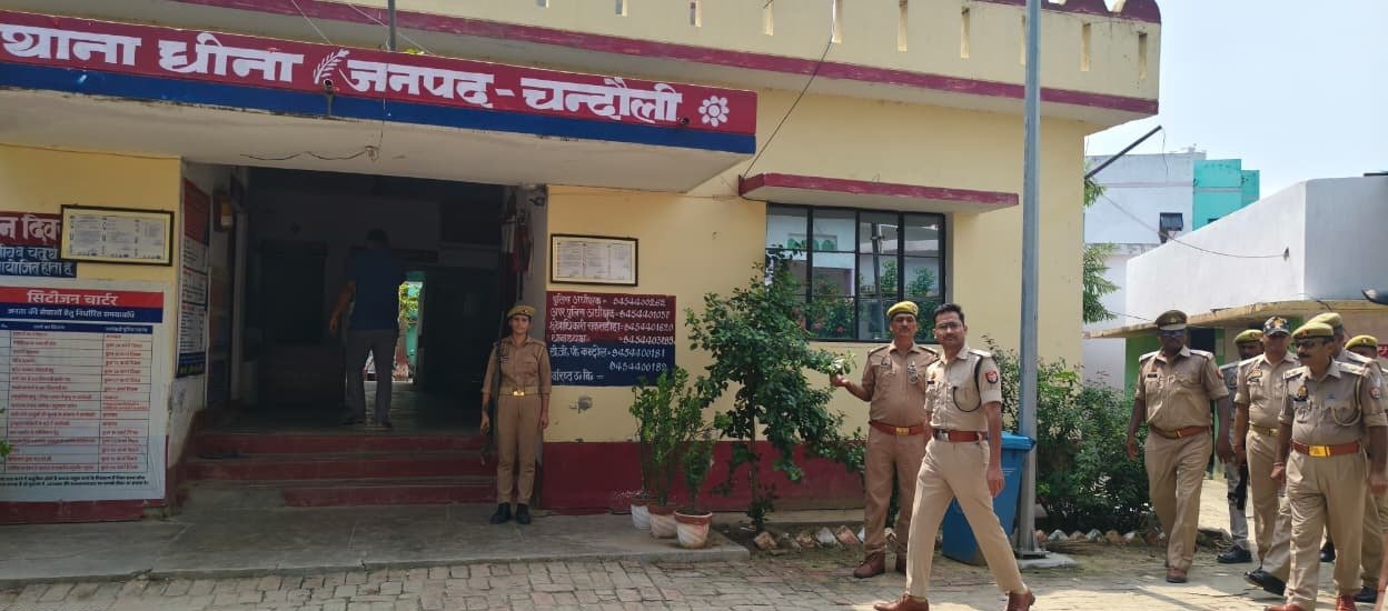 लापरवाही पर एसपी सख्त, धीना थाने के औचक निरीक्षण में दिए कड़े निर्देश