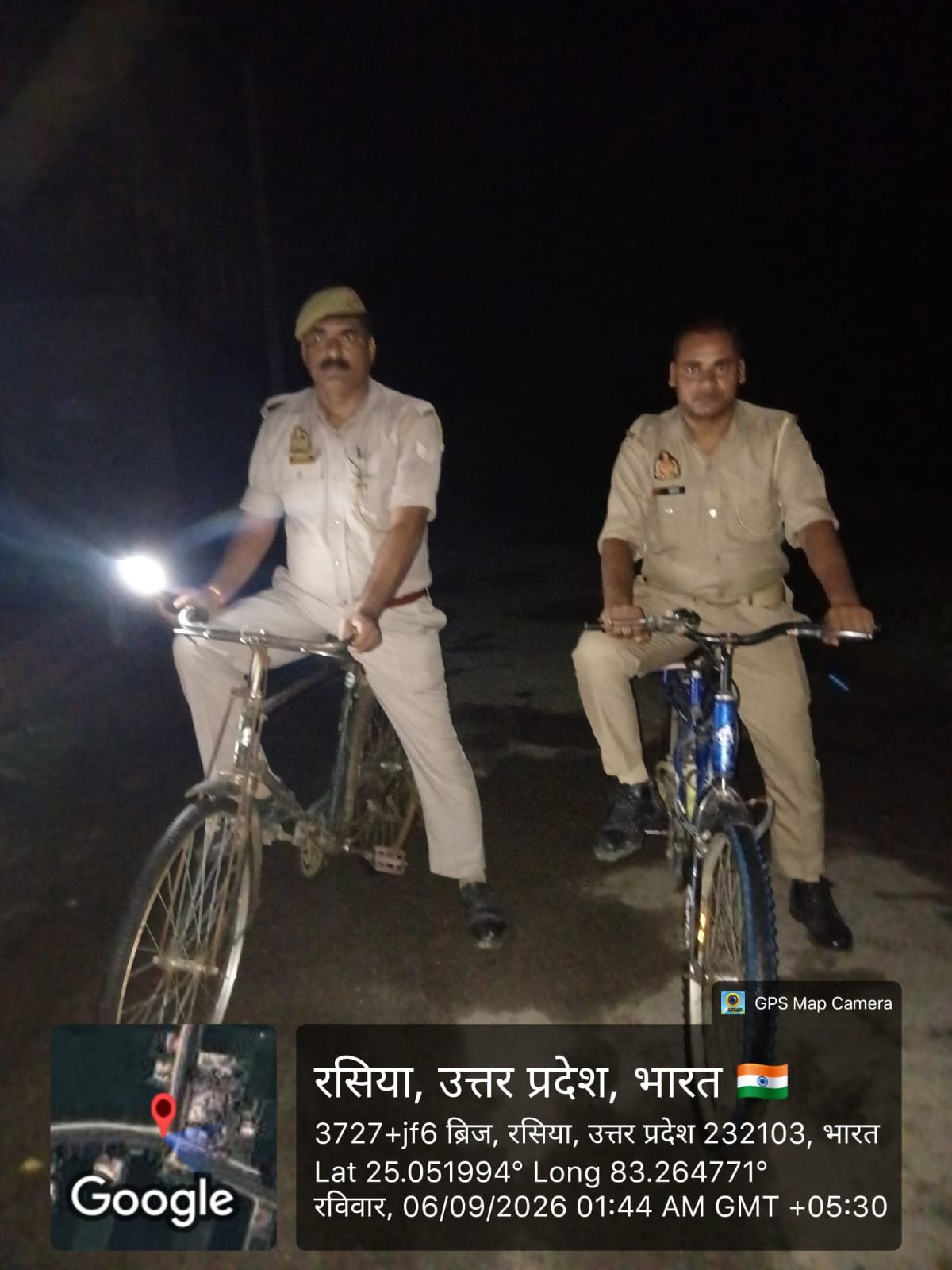 शहाबगंज में साईकल पर सवार पुलिस, अपराधियों में दहशत